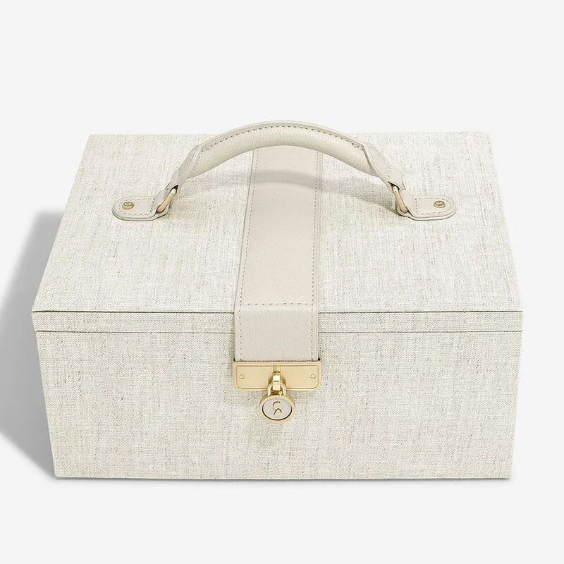 Stackers Luxury Classic Jewellery Box - Oatmeal & Linen image number 2
